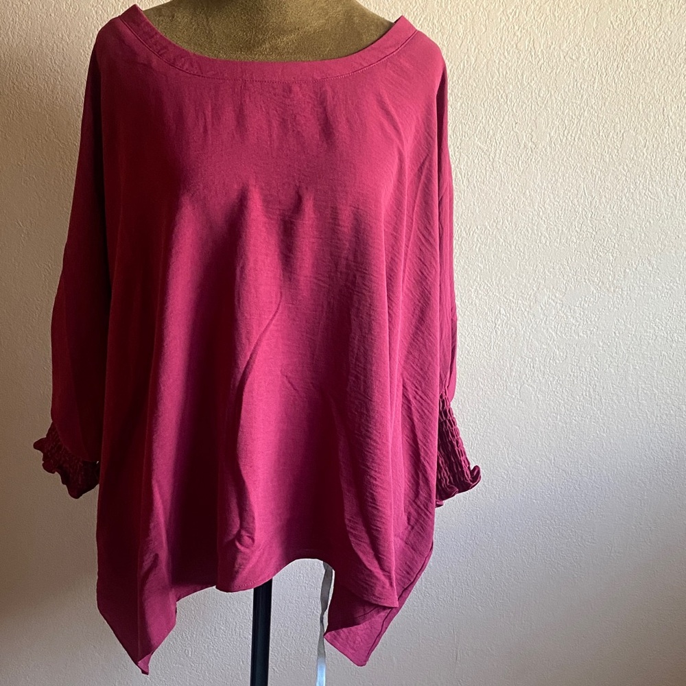 NINETY Women's Burgundy Blouse